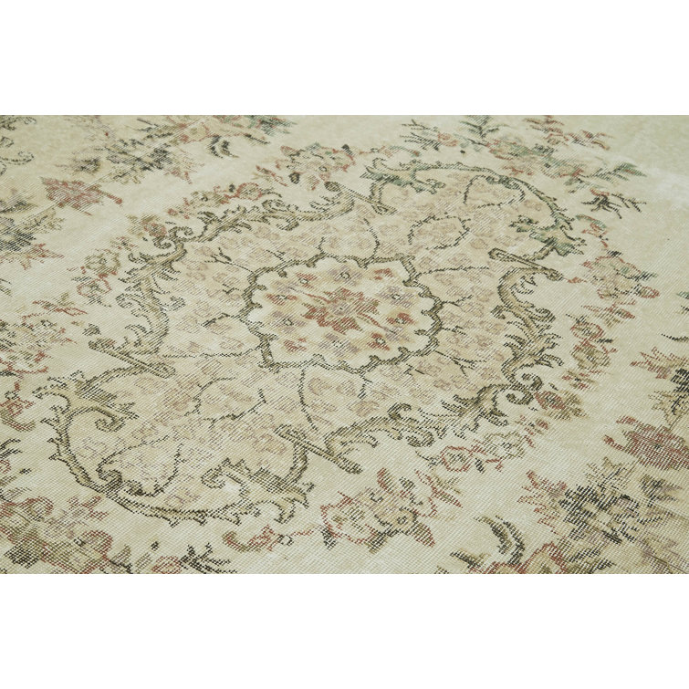 Lofy Machine Woven Wool Beige Rug Wayfair Canada